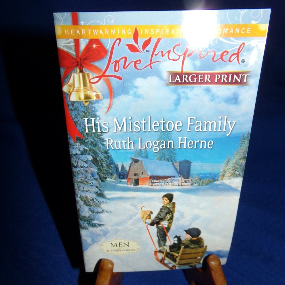 Love Inspired His Mistletoe Family by Ruth Logan Herne - Large Print